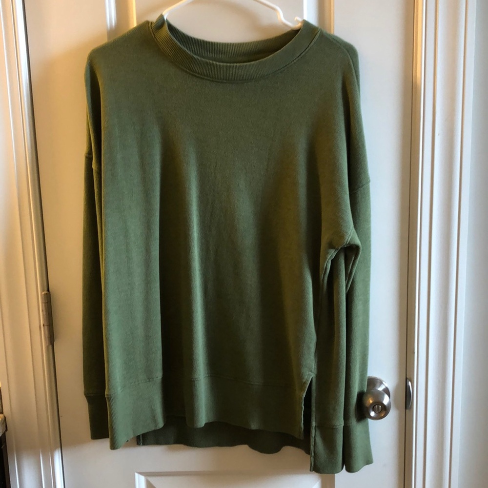 Long Green Sweater Shirt